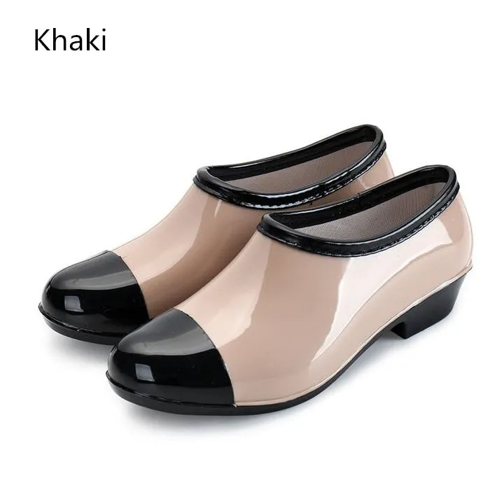 Women Waterproof Rain and Garden Shoe Slip On Low Boot