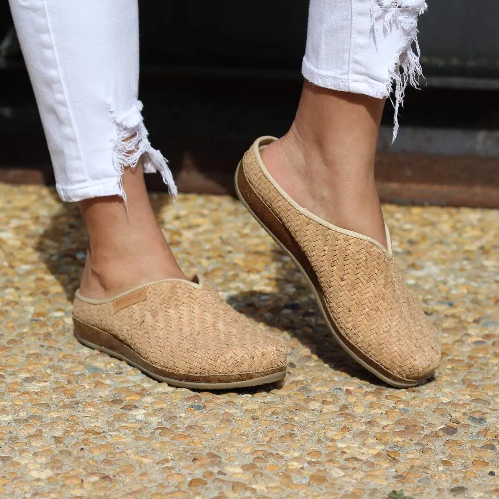 Women's Maria Woven Cork Mule - Medium Plus