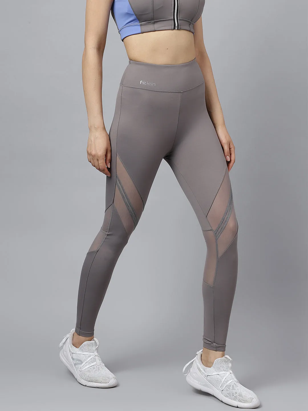 Women's mesh panel training tights