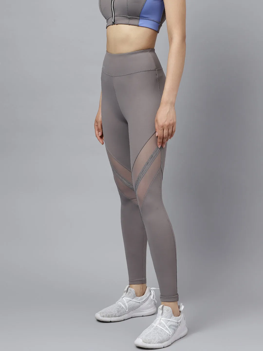 Women's mesh panel training tights