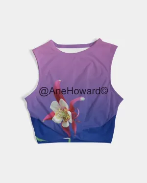 Women's Twist-Front Tank One Flower