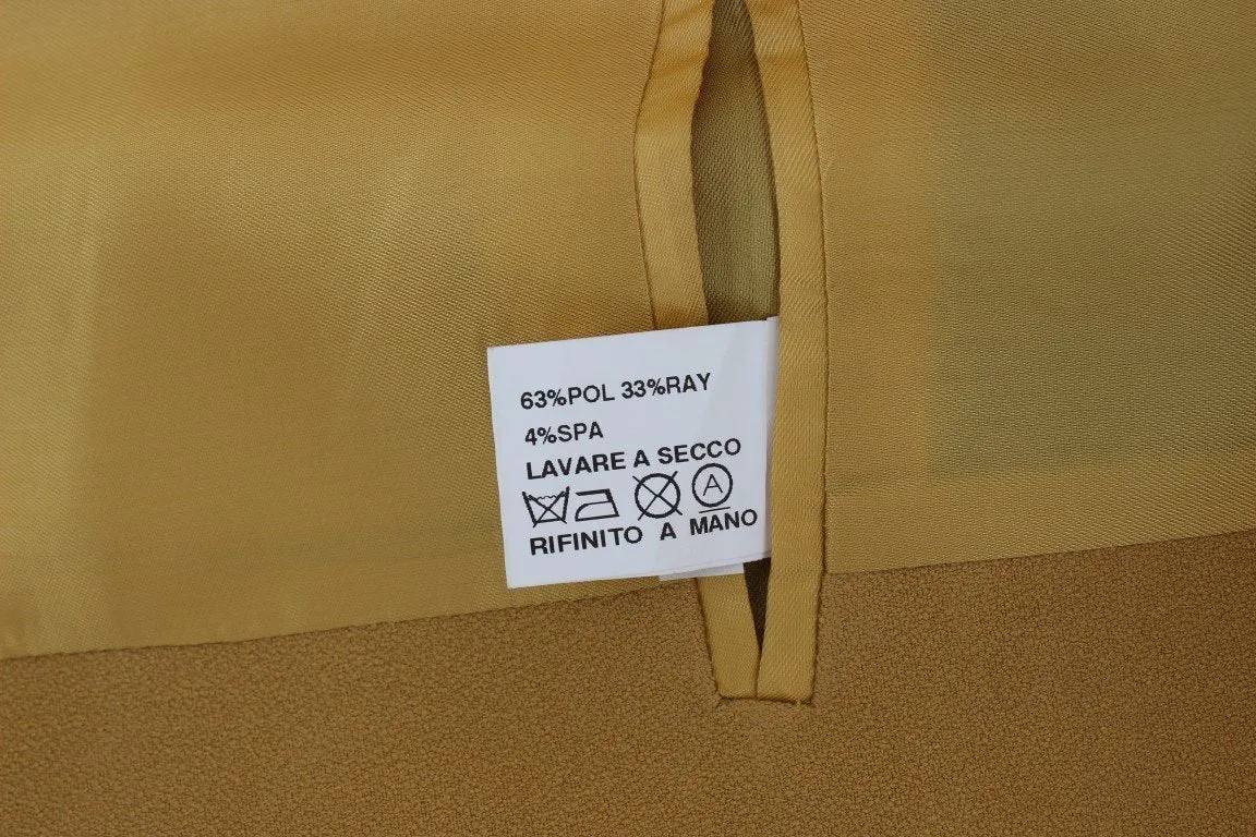 Yellow Three Button Blazer Jacket