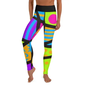 Yoga Leggings, Memphis Harajuku Popsicle