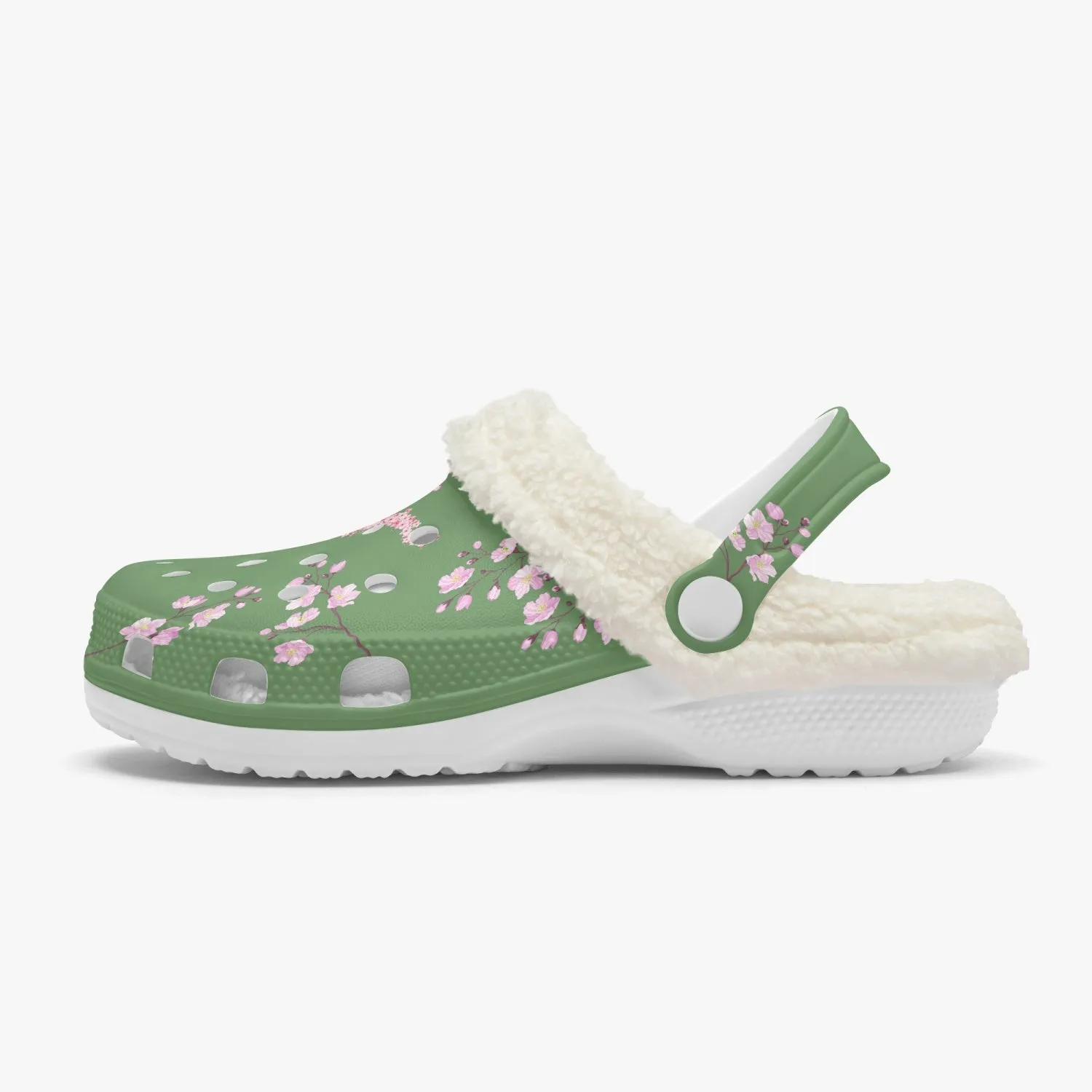 Young Green Bamboo Sakura Clogs