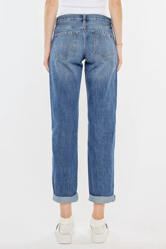 Zyra Mid Rise Boyfriend Jeans